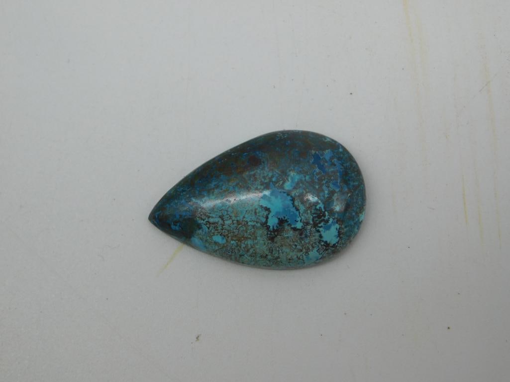 SHATTUCKITE CABOCHON ROCK STONE LAPIDARY SPECIMEN (1 of 2)