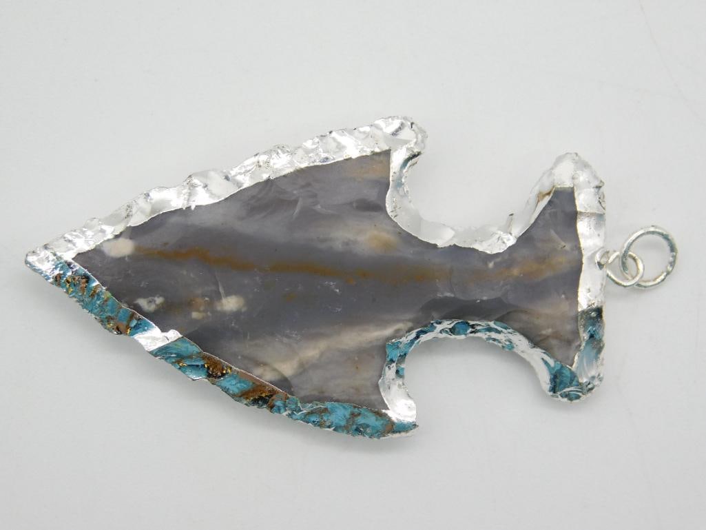 PENDANT ROCK STONE LAPIDARY SPECIMEN: PENDANT ROCK STONE LAPIDARY SPECIMEN