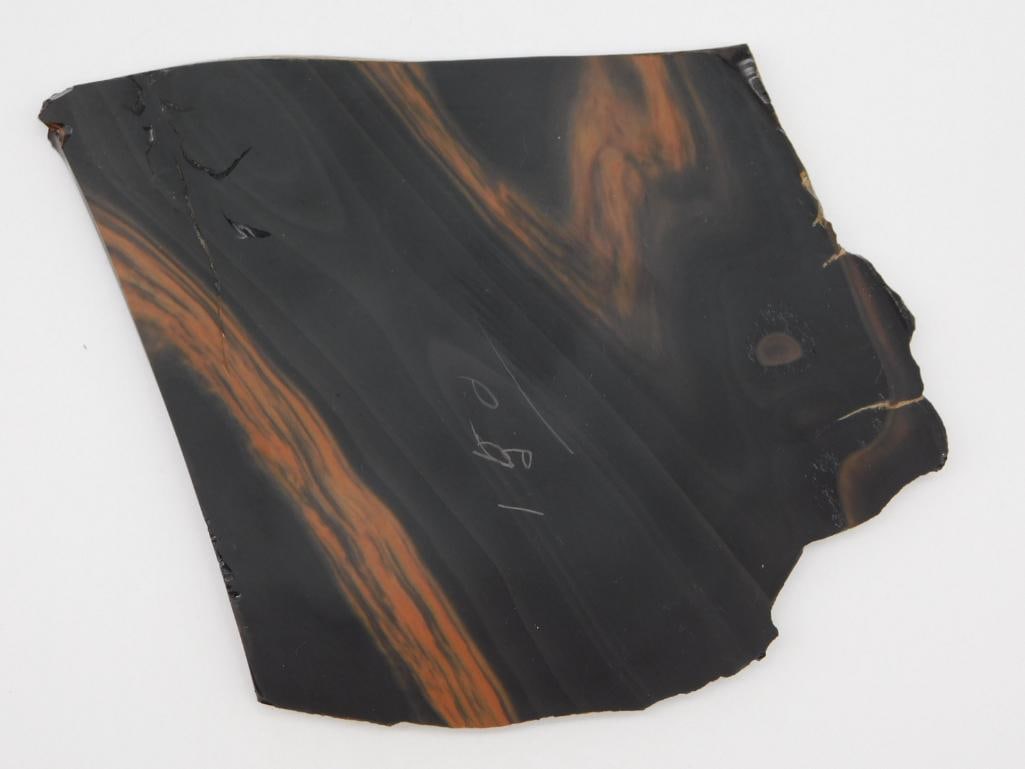 MAHOGANY OBSIDIAN ROCK STONE LAPIDARY SPECIMEN (1 of 2)