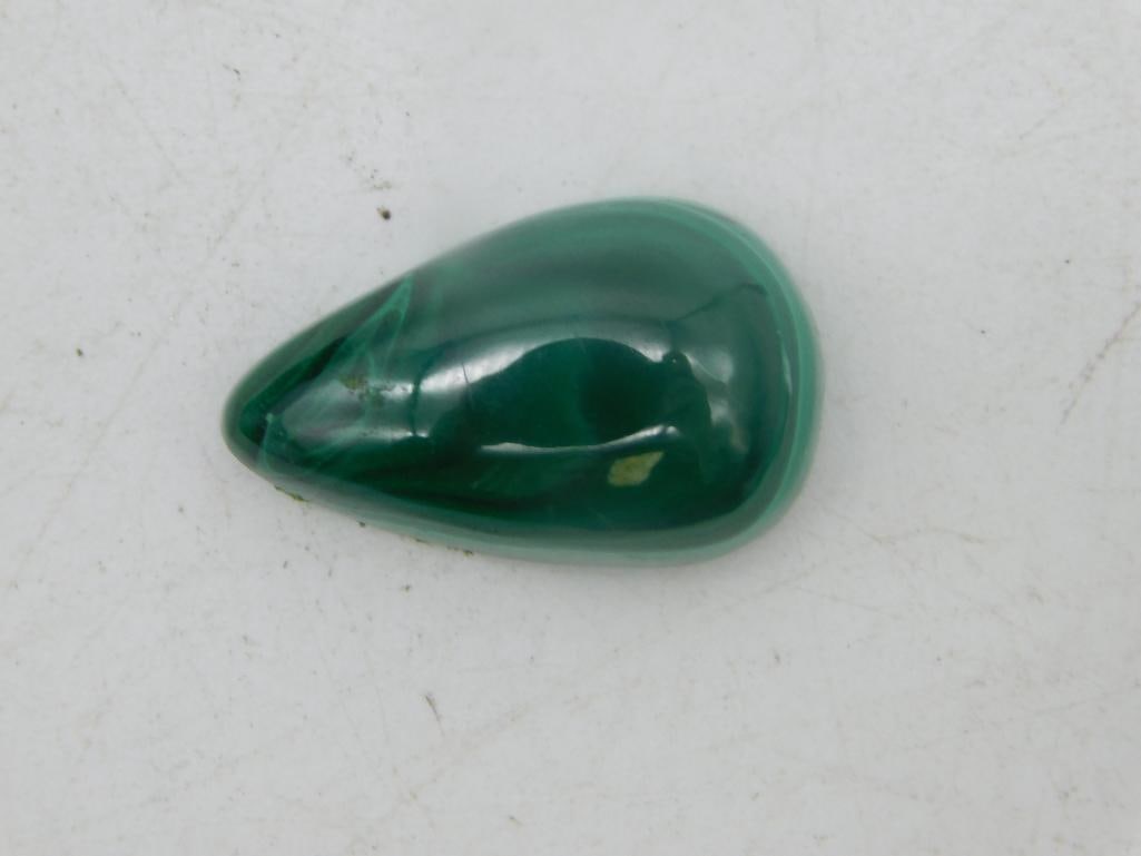 MALACHITE CABOCHON ROCK STONE LAPIDARY SPECIMEN (1 of 3)