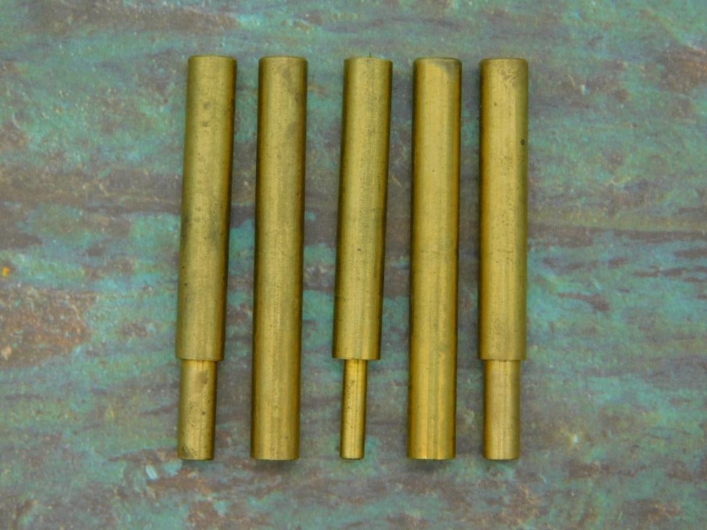 BRASS DOPS ROCK STONE LAPIDARY SPECIMEN (1 of 2)