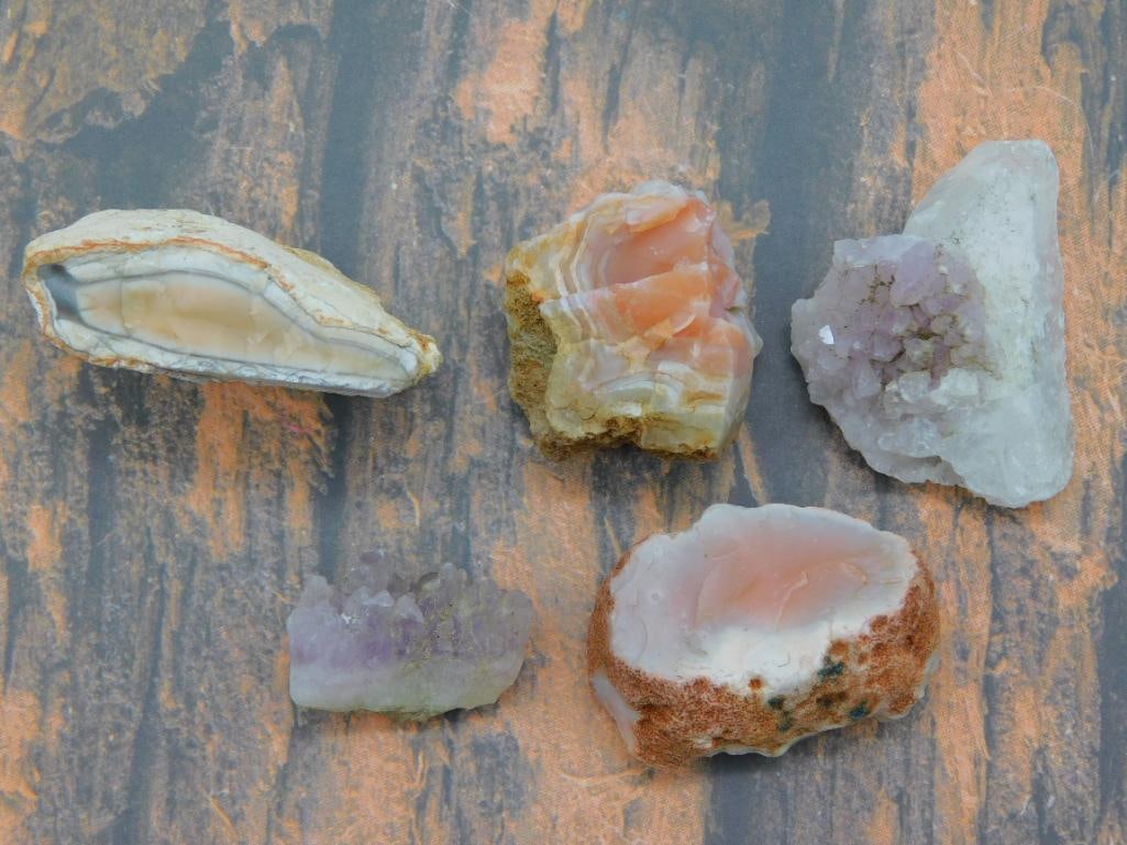 MIXED STONE LOT ROCK STONE LAPIDARY SPECIMEN (1 of 2)