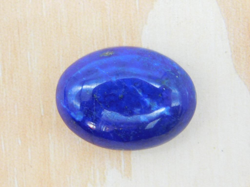 LAPIS LAZULI CABOCHON ROCK STONE LAPIDARY SPECIMEN (1 of 2)