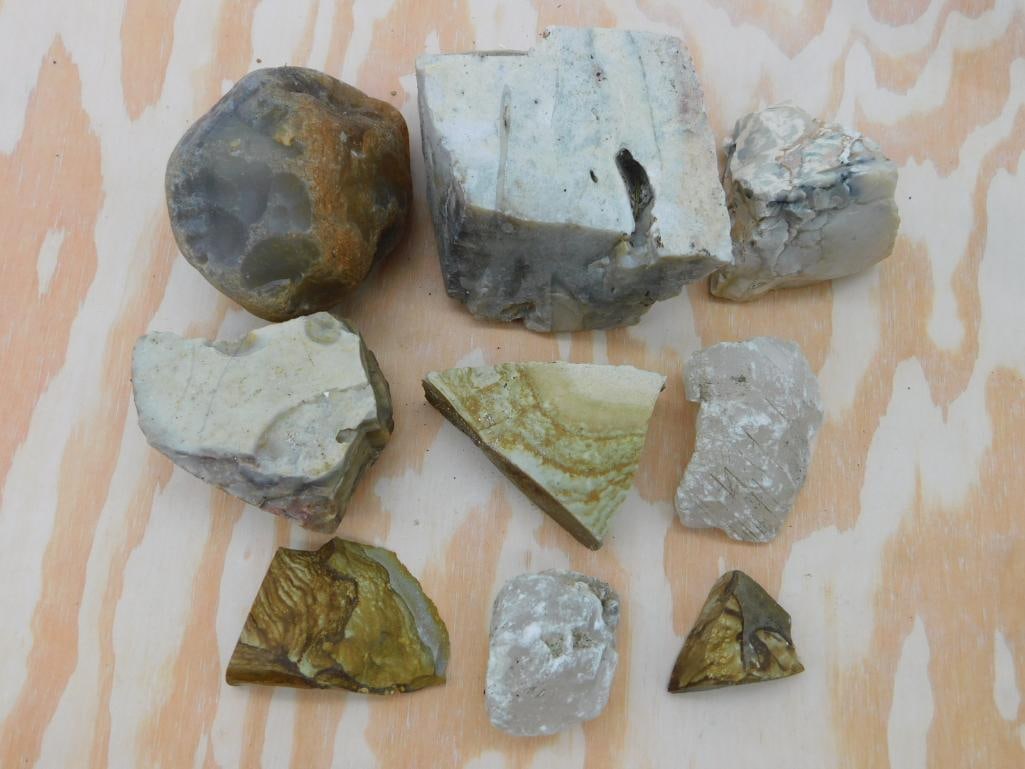 1 POUND MIXED STONE LOT ROCK STONE LAPIDARY SPECIMEN (1 of 2)