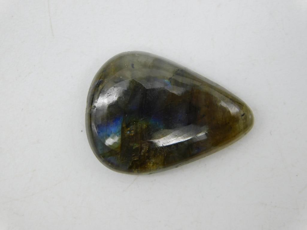 LABRADORITE CABOCHON ROCK STONE LAPIDARY SPECIMEN (1 of 2)