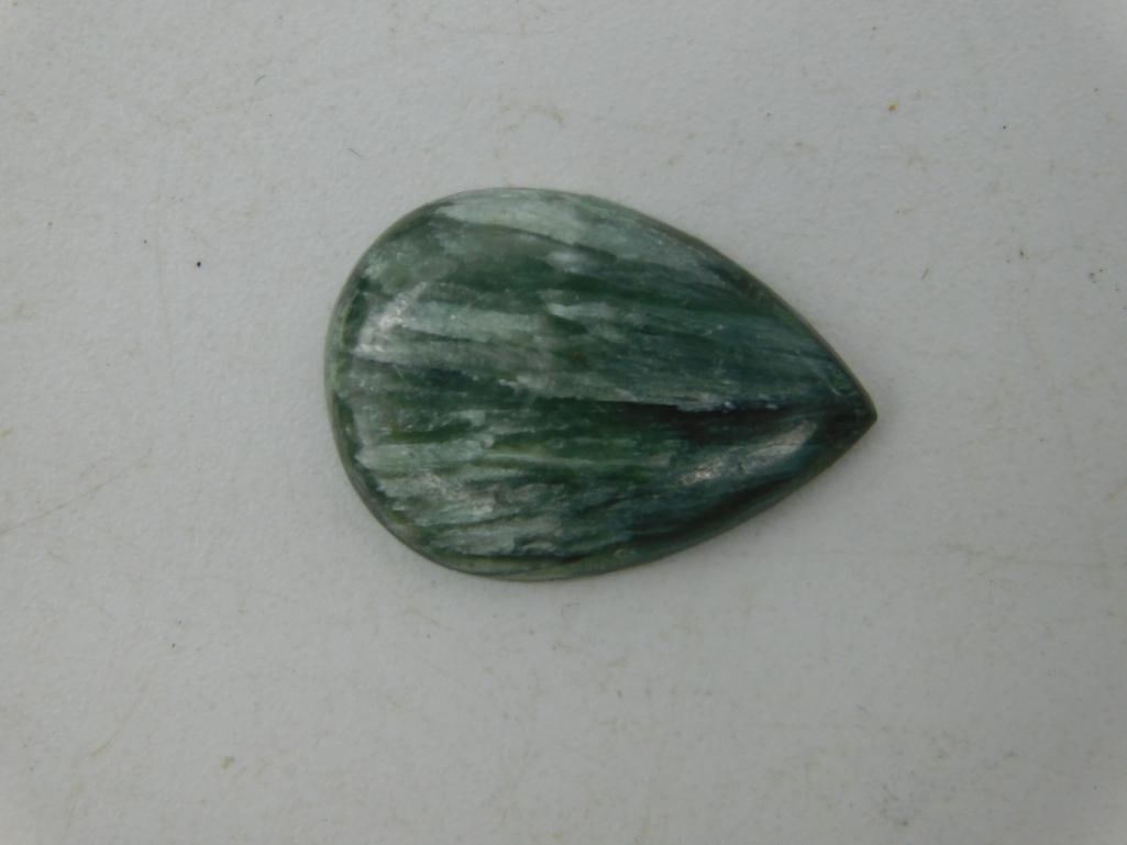 SERPHNITE CABOCHON ROCK STONE LAPIDARY SPECIMEN (1 of 2)