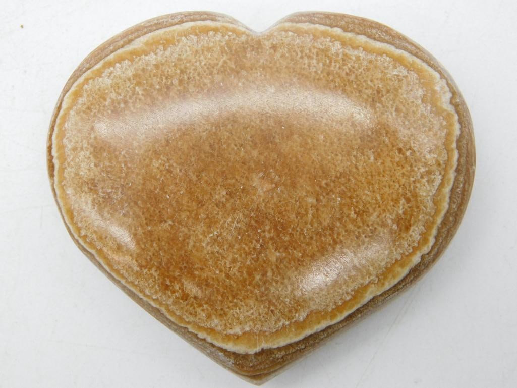 BANDED JASPER HEART ROCK STONE LAPIDARY SPECIMEN (1 of 3)