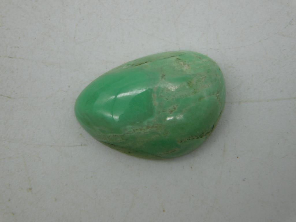 CHRYSOPRASE CABOCHON ROCK STONE LAPIDARY SPECIMEN (1 of 2)