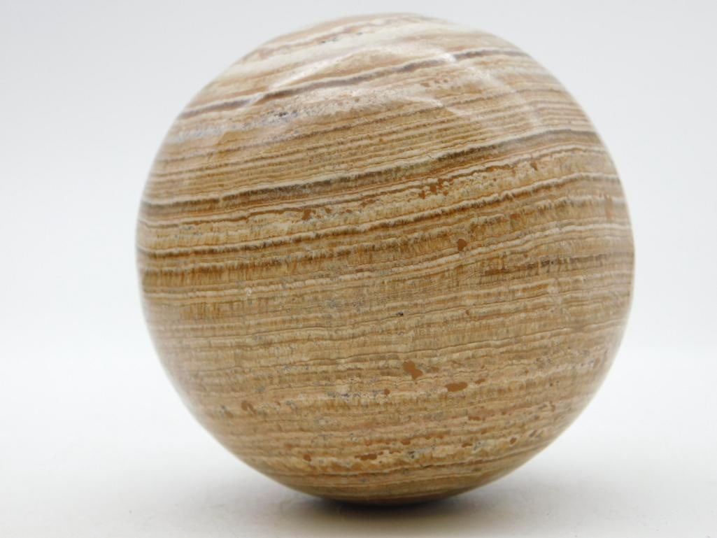 BANDED JASPER SPHERE ROCK STONE LAPIDARY SPECIMEN (1 of 2)