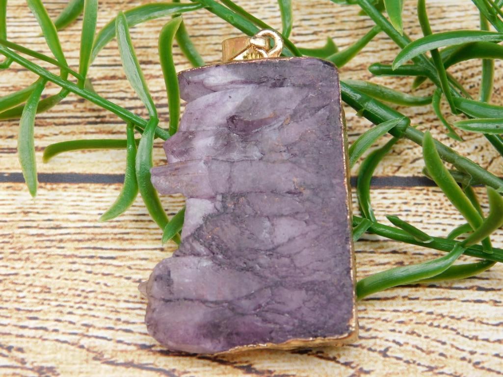 AMETHYST STALACTITE PENDANT ROCK STONE LAPIDARY SPECIMEN (1 of 2)