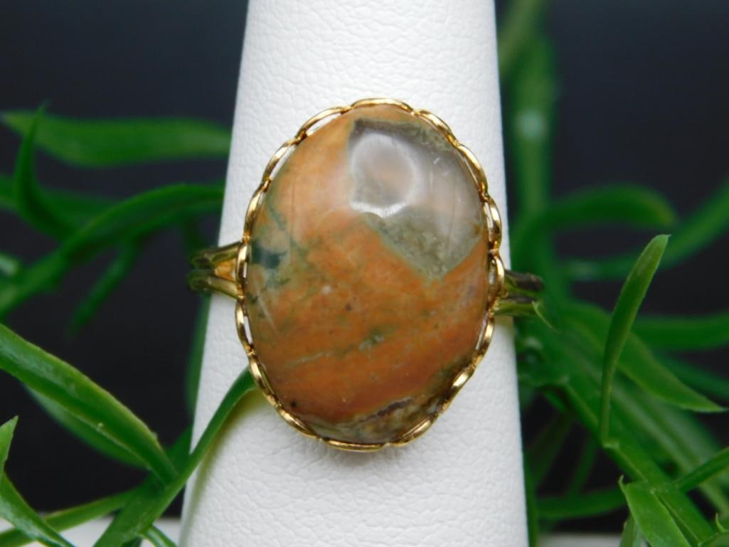RHYOLITE RING ROCK STONE LAPIDARY SPECIMEN (1 of 2)