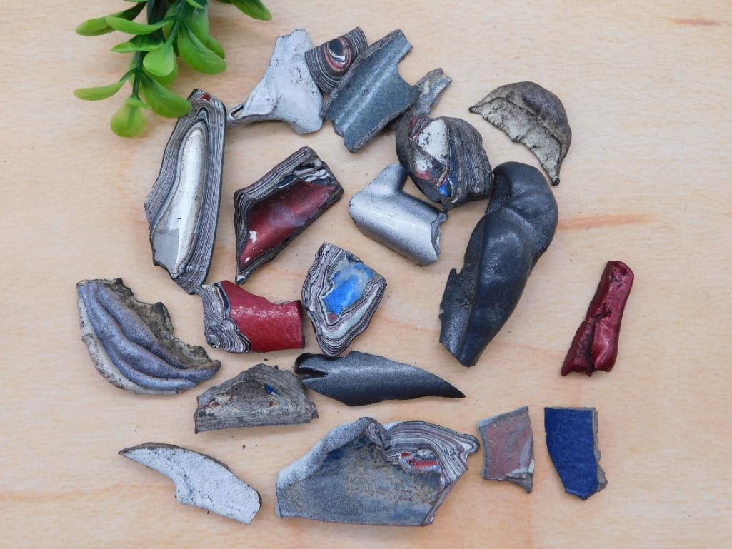 FORDITE MOTOR CITY AGATE ROCK STONE LAPIDARY SPECIMEN: FORDITE MOTOR CITY AGATE ROCK STONE LAPIDARY SPECIMEN