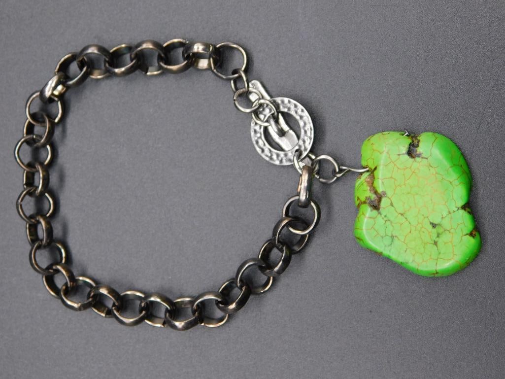 STONE BRACELET ROCK STONE LAPIDARY SPECIMEN (1 of 2)