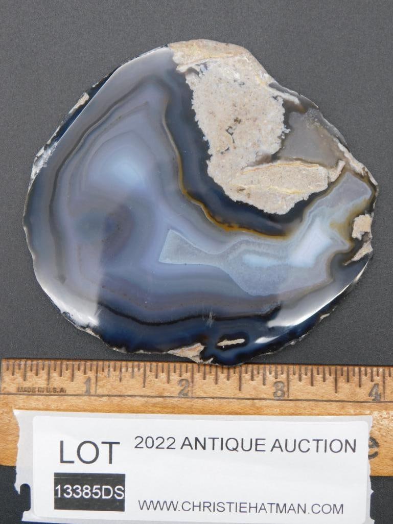 AGATE SLICE ROCK STONE LAPIDARY SPECIMEN - 2