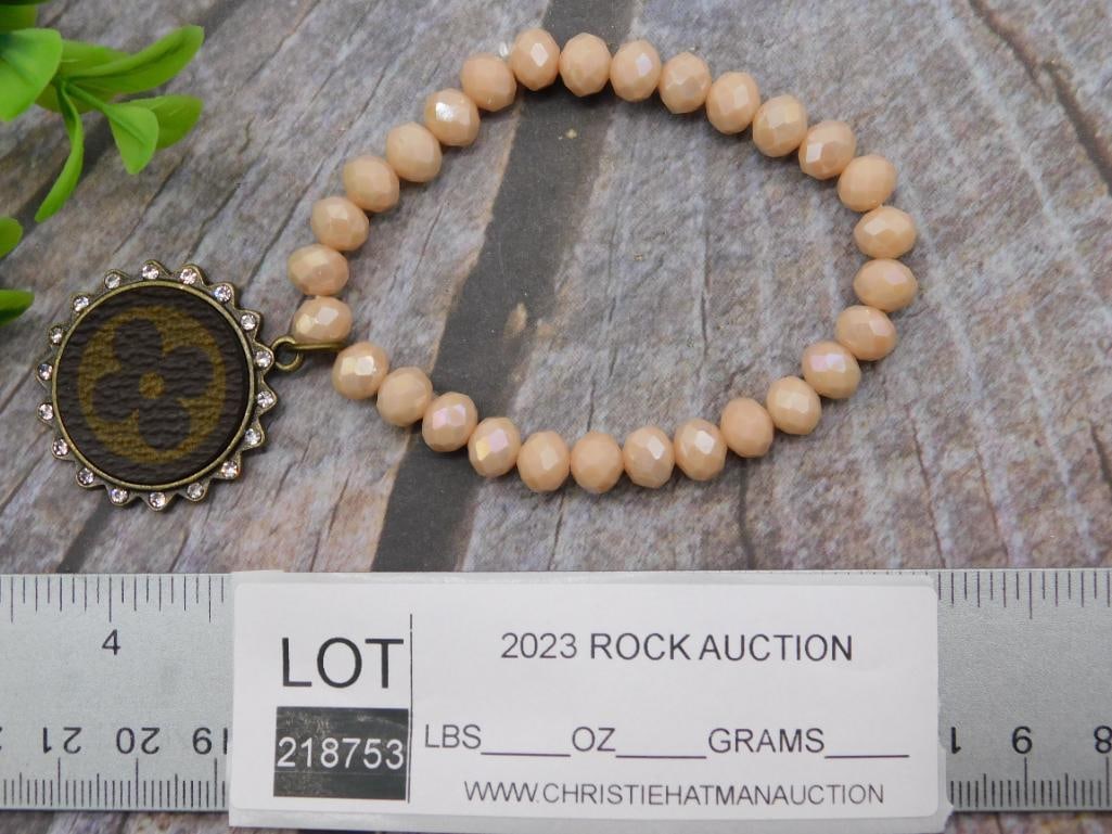 UPCYCLED LV STRETCH BRACELET - 2