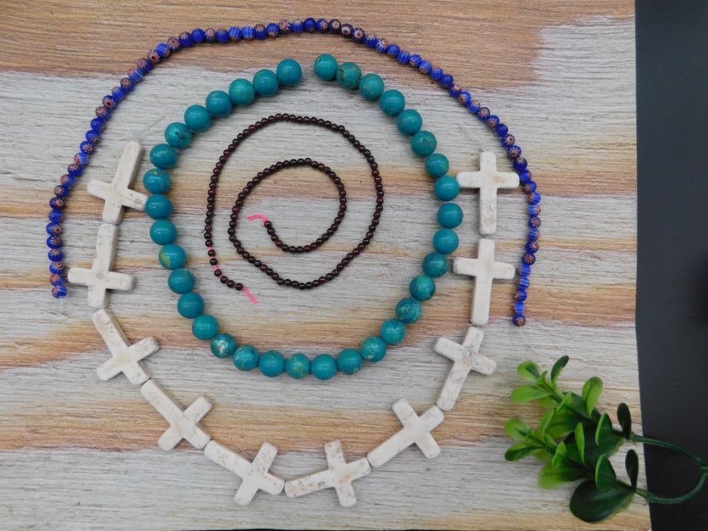 STONE BEADS ROCK STONE LAPIDARY SPECIMEN (1 of 2)