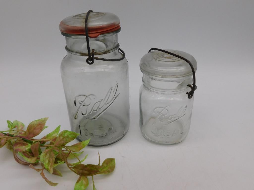 Two Ball Ideal Mason Jars with Wire Clamps (1 of 4)