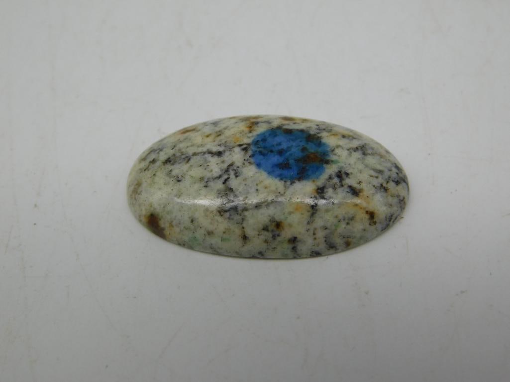 K2 AZURITE CABOCHON ROCK STONE LAPIDARY SPECIMEN (1 of 2)
