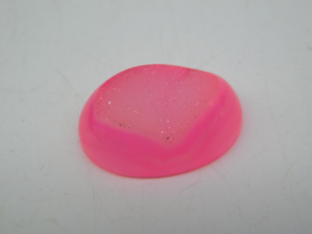 DRUZY QUARTZ CABOCHON ROCK STONE LAPIDARY SPECIMEN (1 of 2)