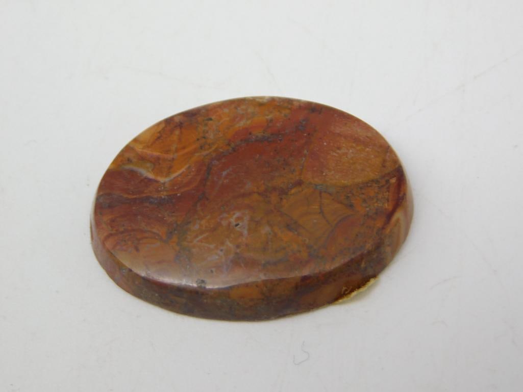 BRECCIATED JASPER CABOCHON ROCK STONE LAPIDARY SPECIMEN (1 of 2)