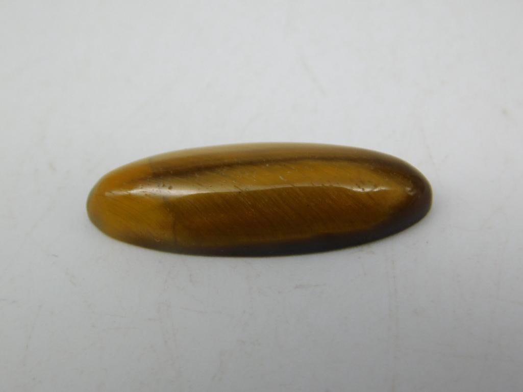 TIGER EYE CABOCHON ROCK STONE LAPIDARY SPECIMEN (1 of 2)