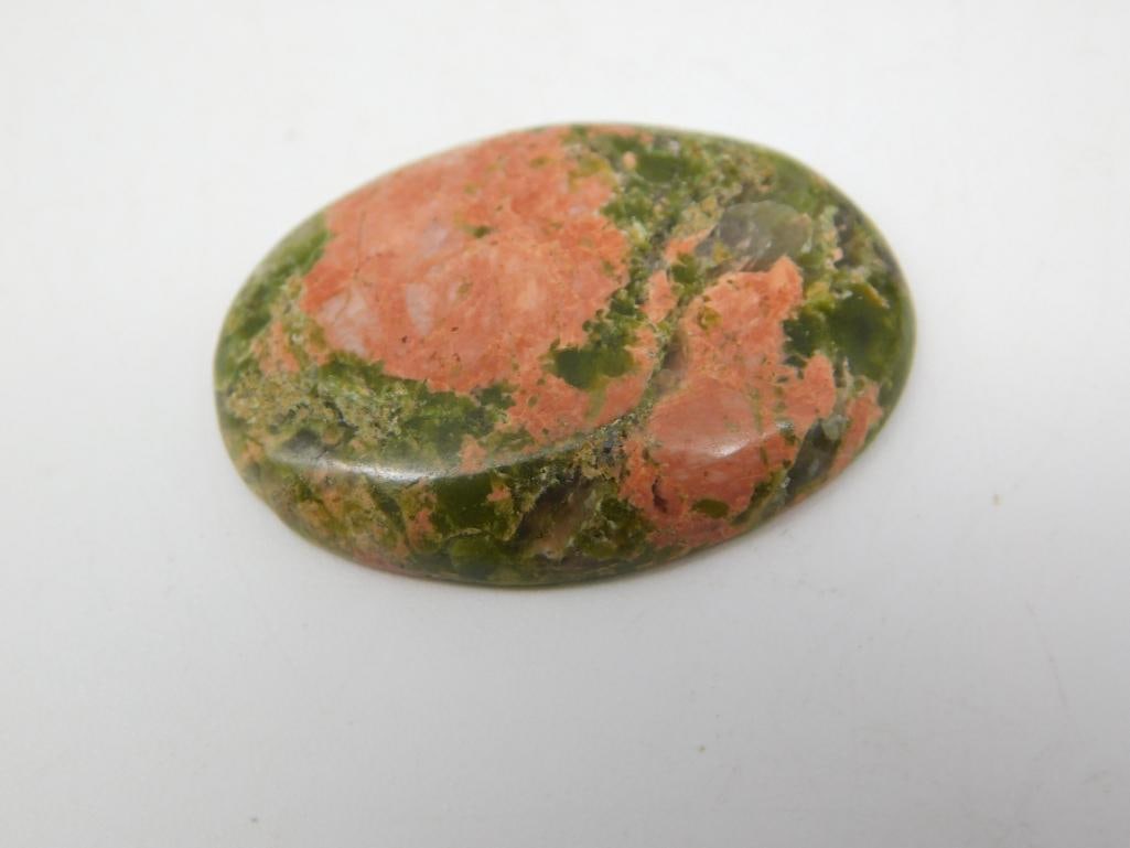 UNAKITE CABOCHON ROCK STONE LAPIDARY SPECIMEN: UNAKITE CABOCHON ROCK STONE LAPIDARY SPECIMEN