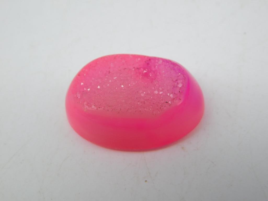 DRUZY QUARTZ CABOCHON ROCK STONE LAPIDARY SPECIMEN: DRUZY QUARTZ CABOCHON ROCK STONE LAPIDARY SPECIMEN