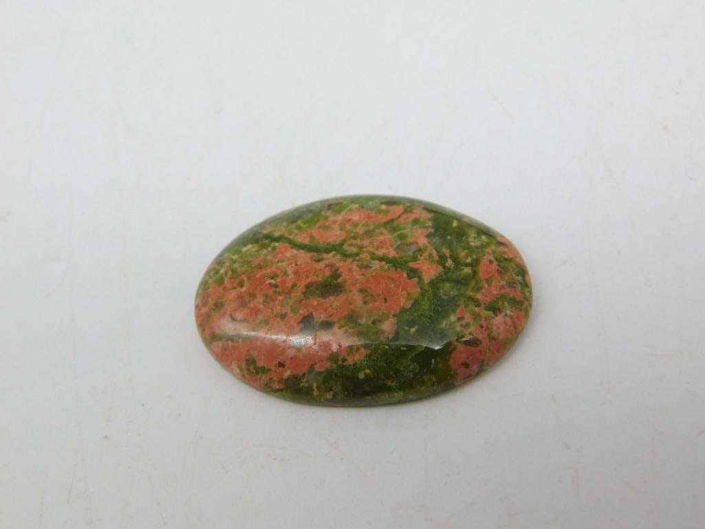 UNAKITE CABOCHON ROCK STONE LAPIDARY SPECIMEN: UNAKITE CABOCHON ROCK STONE LAPIDARY SPECIMEN