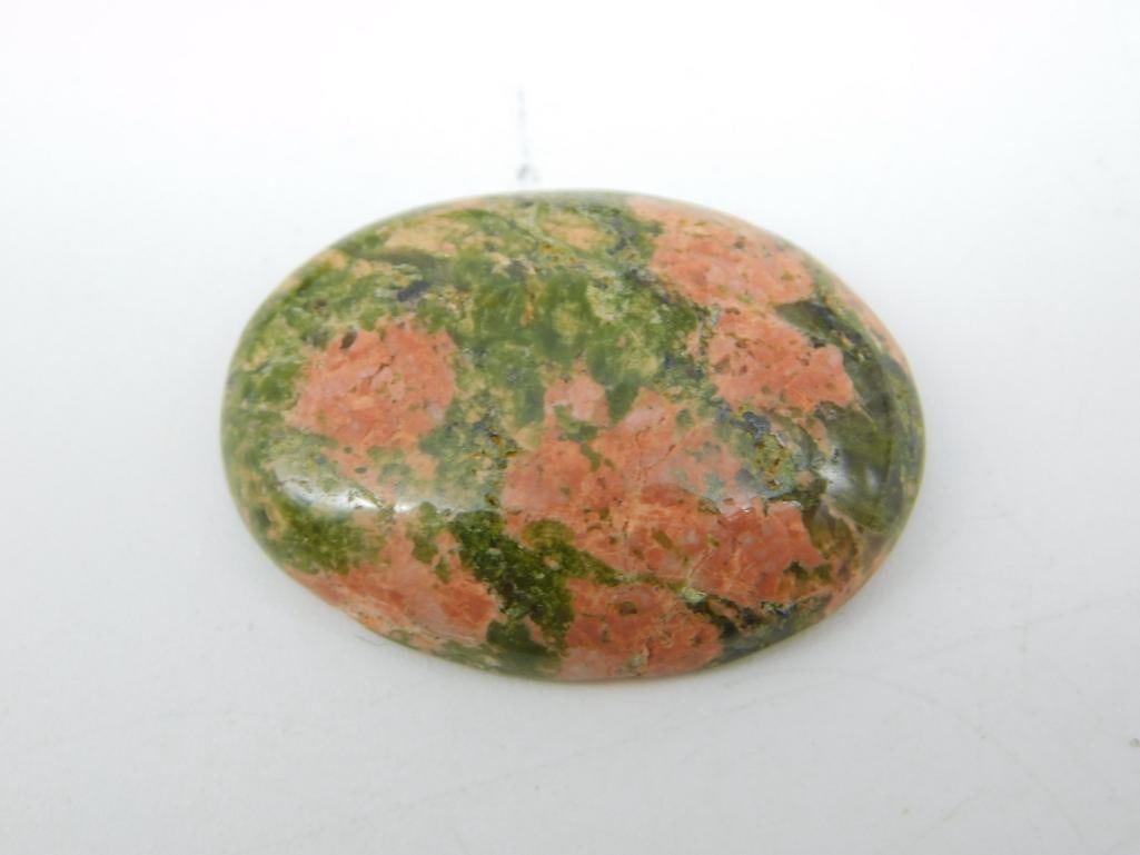 UNAKITE CABOCHON ROCK STONE LAPIDARY SPECIMEN (1 of 2)