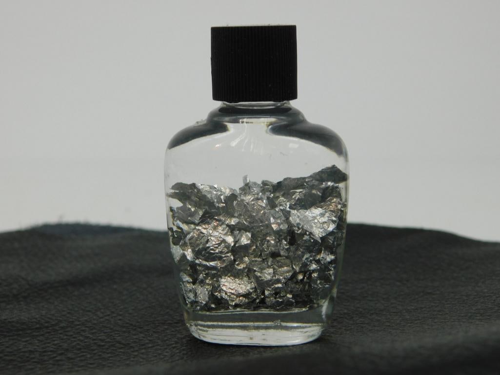 SILVER FLAKES IN BOTTLE ROCK STONE LAPIDARY SPECIMEN: SILVER FLAKES IN BOTTLE ROCK STONE LAPIDARY SPECIMEN