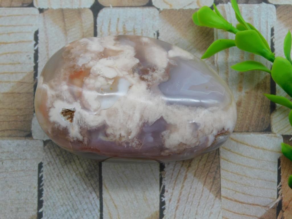 HATMANS FLOWER PETAL AGATE ROCK STONE LAPIDARY SPECIMEN (1 of 2)