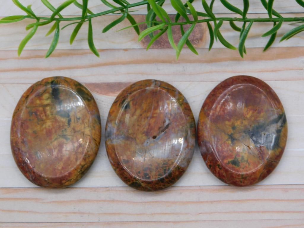 NETWORK JASPER ROCK STONE LAPIDARY SPECIMEN (1 of 2)