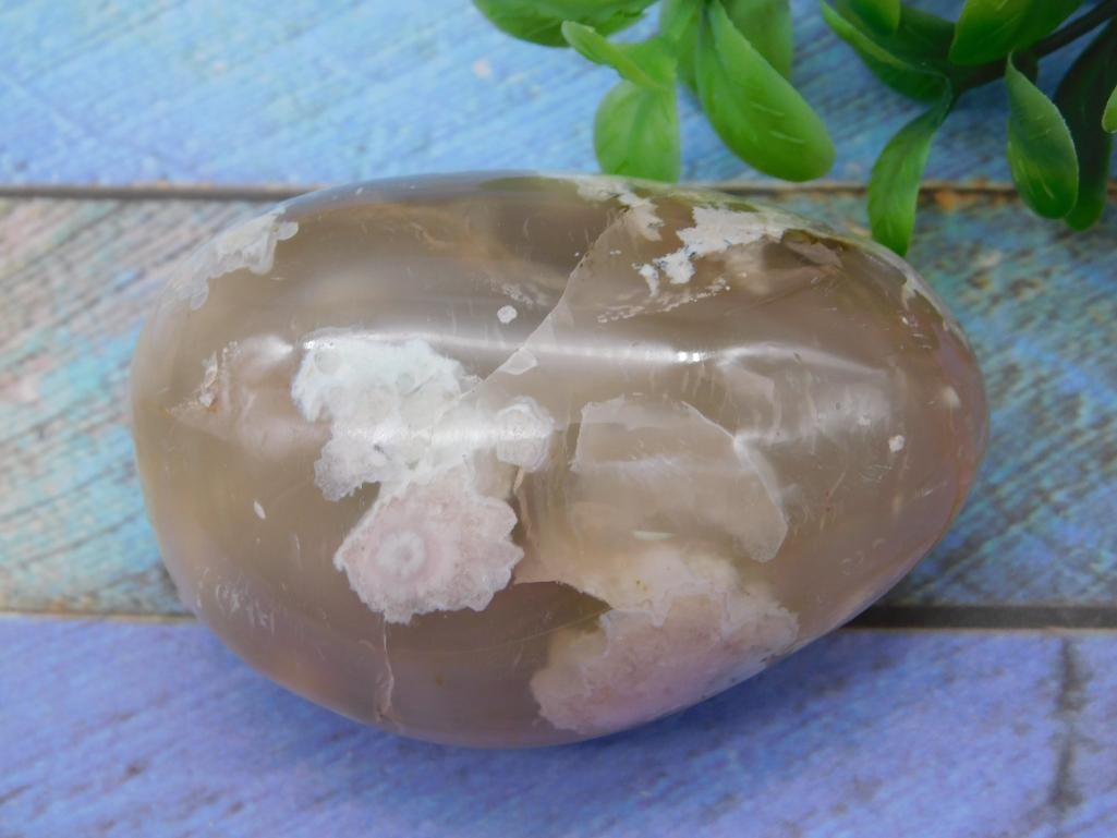 HATMANS FLOWER PETAL AGATE ROCK STONE LAPIDARY SPECIMEN (1 of 2)