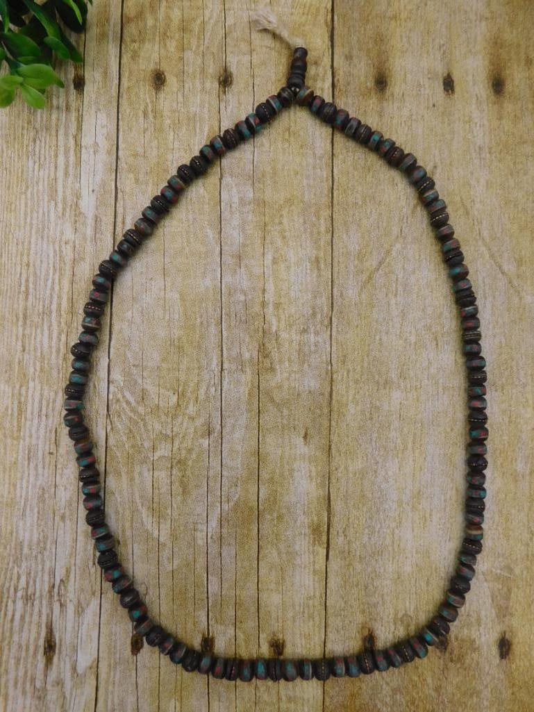 AFRICAN TRADE BEADS ROCK STONE LAPIDARY SPECIMEN (1 of 3)