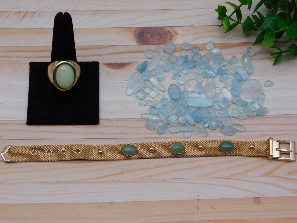 MIXED LOT ROCK STONE LAPIDARY SPECIMEN: MIXED LOT ROCK STONE LAPIDARY SPECIMEN