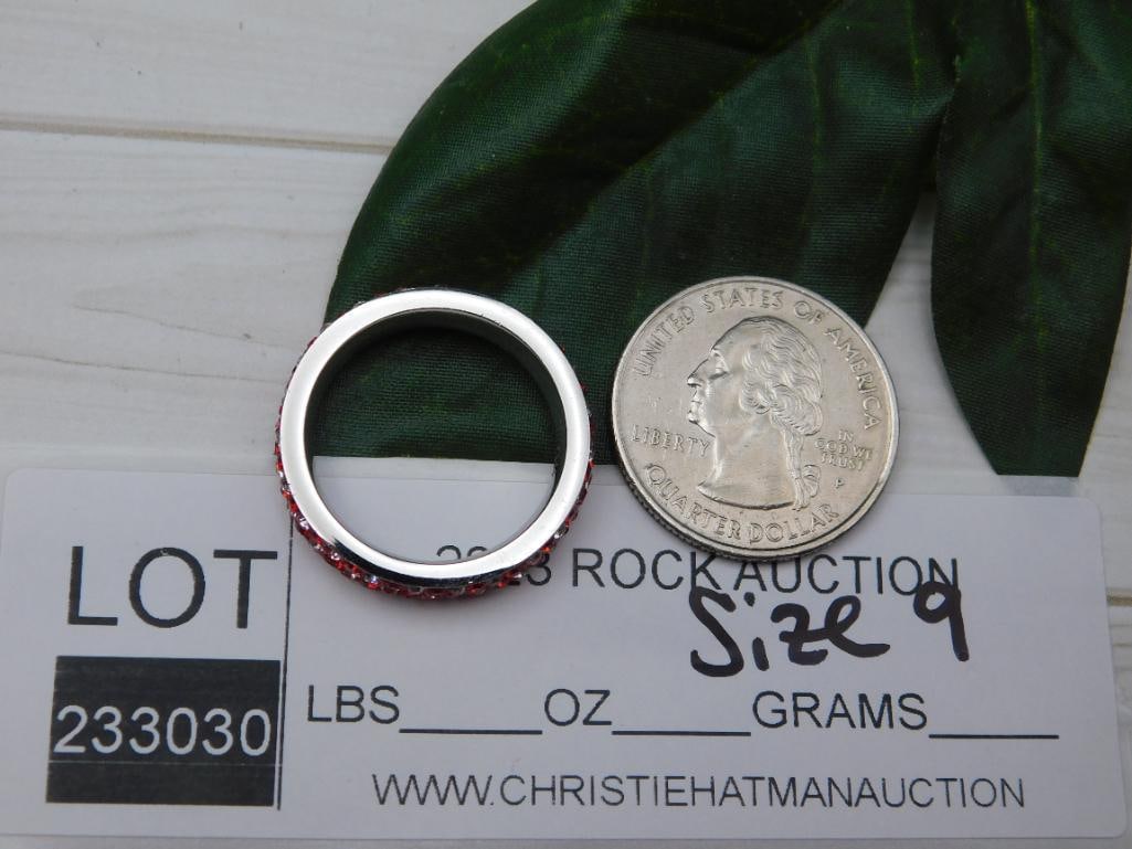 GENUINE STONE RING SIZE 9 - 2