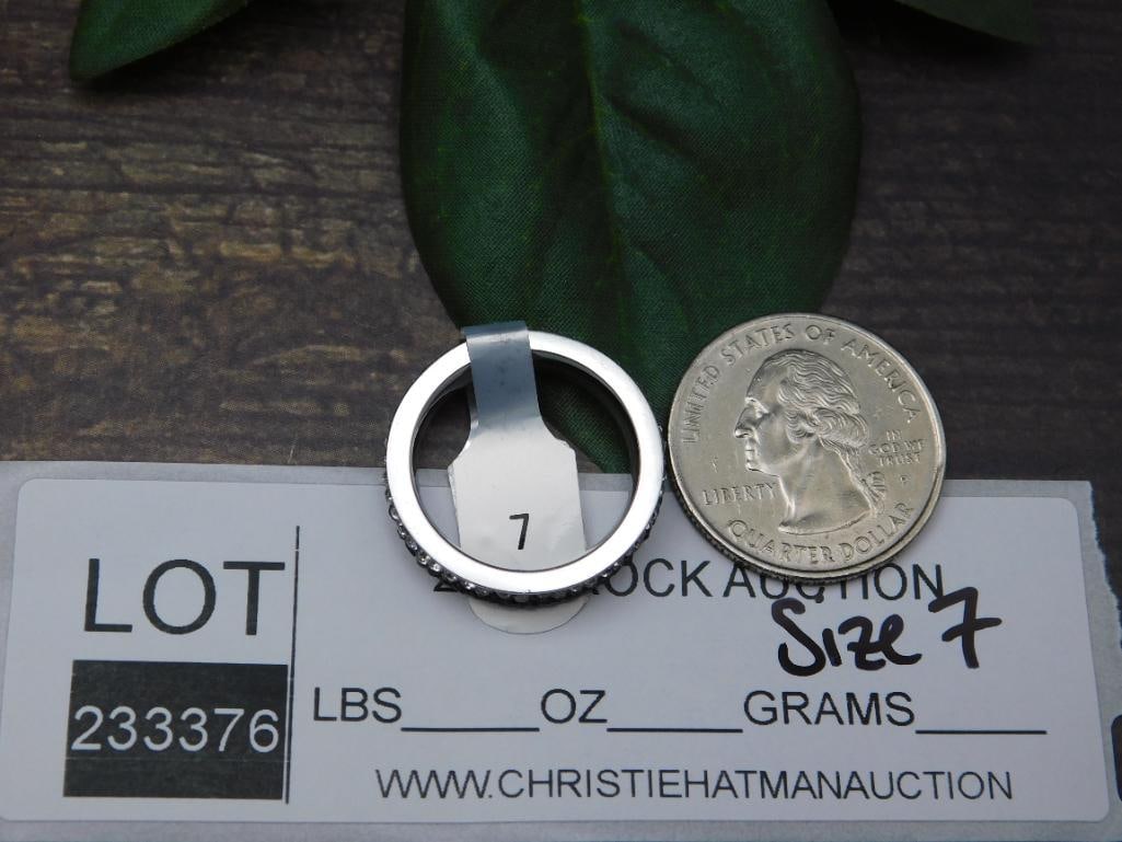 GENUINE STONE RING SIZE 7 - 4