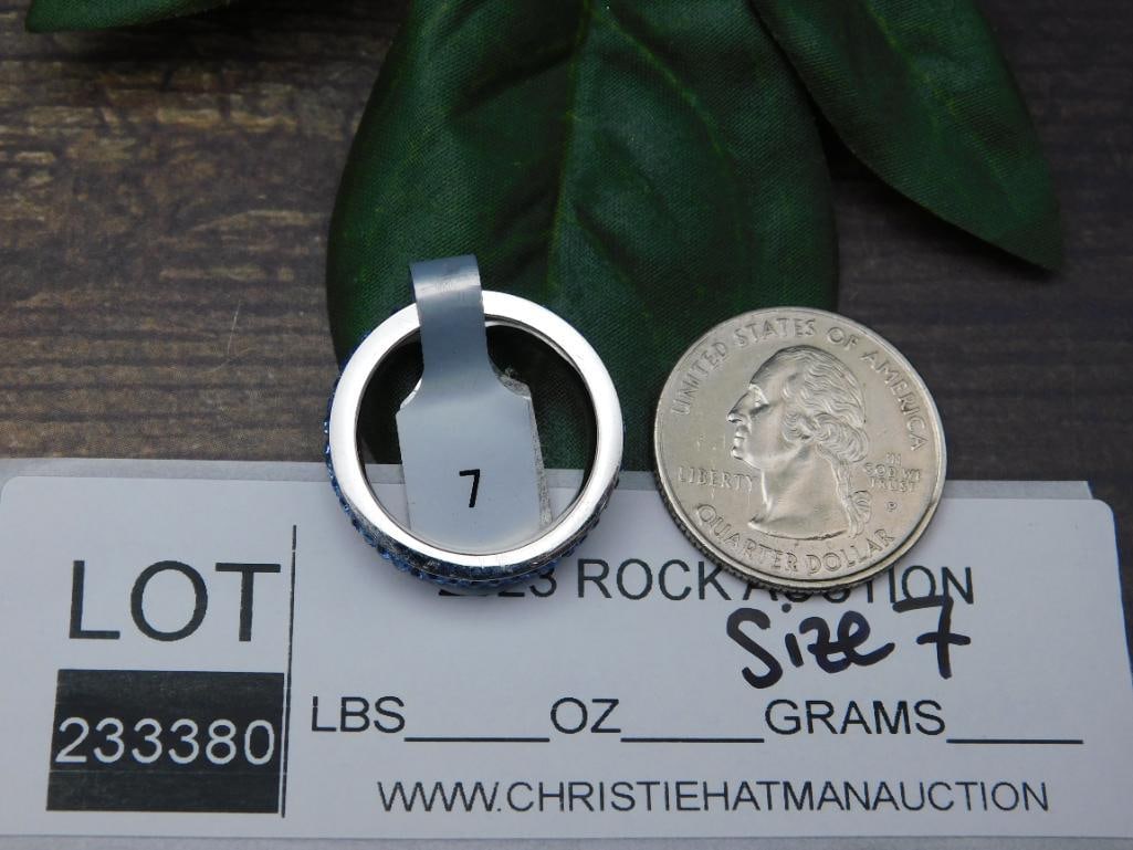 GENUINE STONE RING SIZE 7 - 4