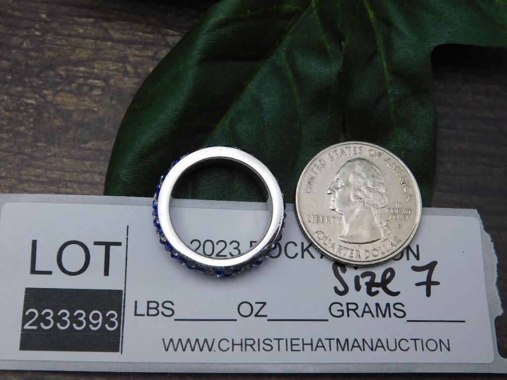 GENUINE STONE RING SIZE 7 - 4