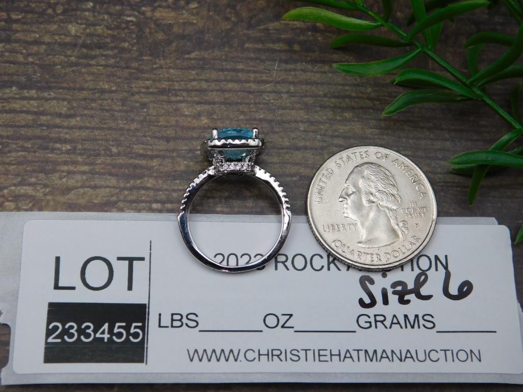 GENUINE STONE RING SIZE 6 - 2