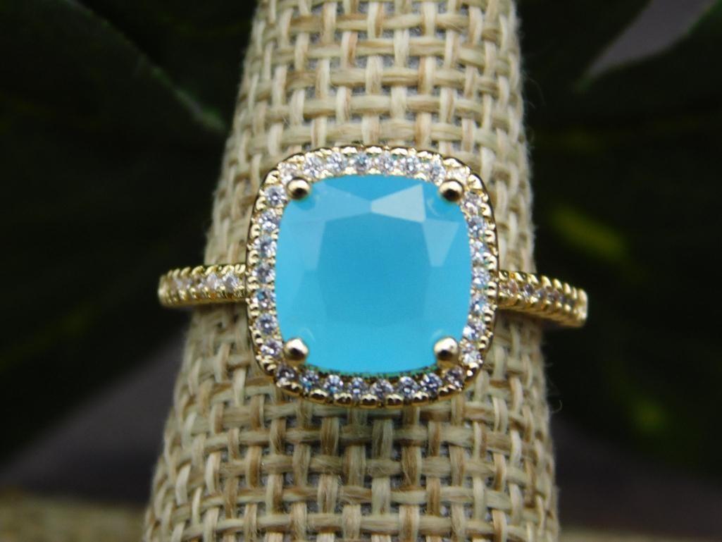 GENUINE STONE RING SIZE 6 (1 of 2)