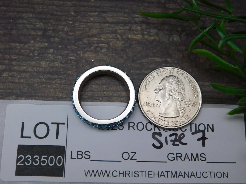 GENUINE STONE RING SIZE 7 - 2