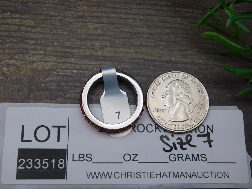 GENUINE STONE RING SIZE 7 - 2