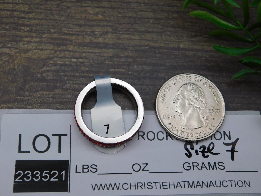 GENUINE STONE RING SIZE 7 - 2