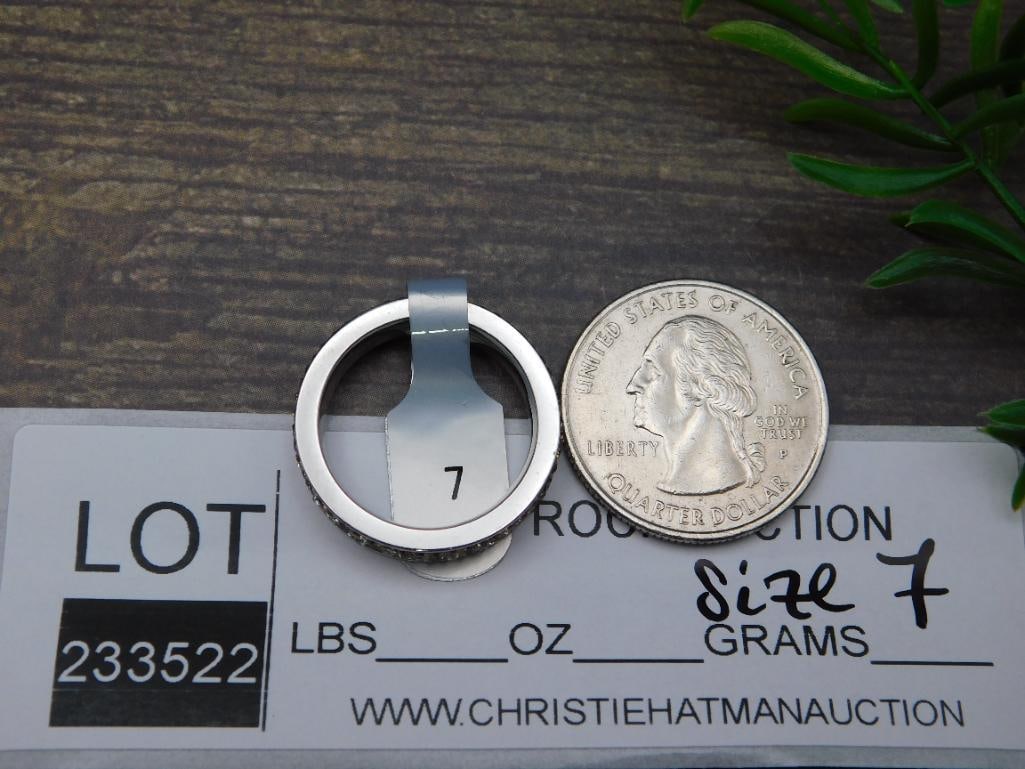 GENUINE STONE RING SIZE 7 - 2