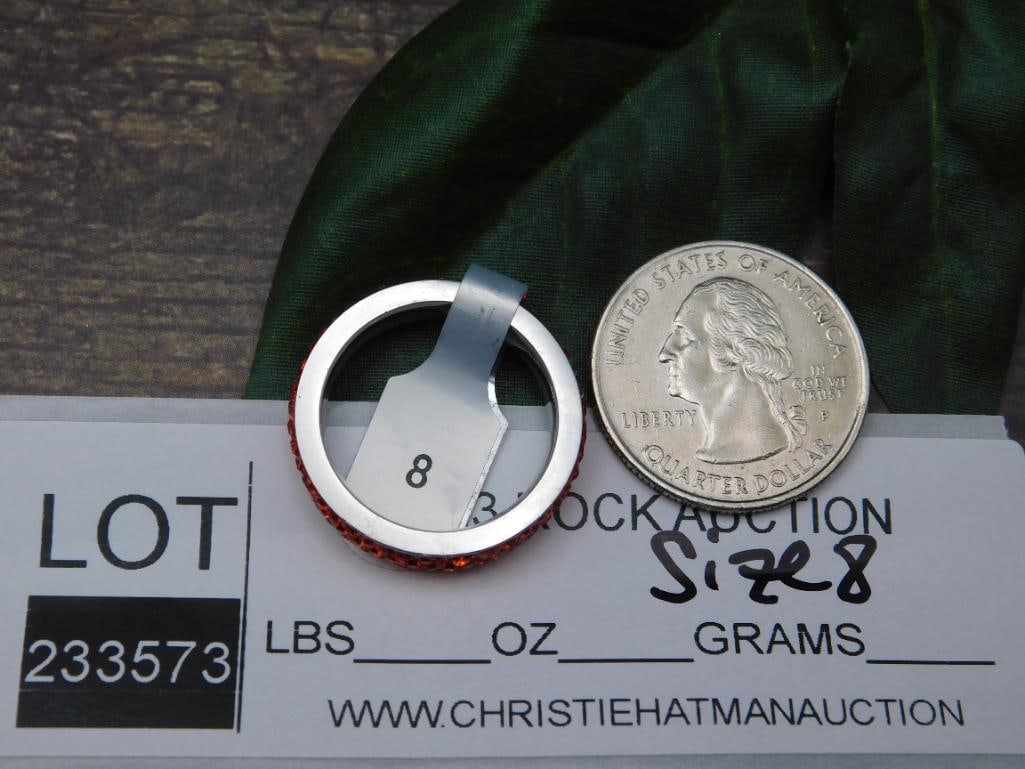 GENUINE STONE RING SIZE 8 - 2