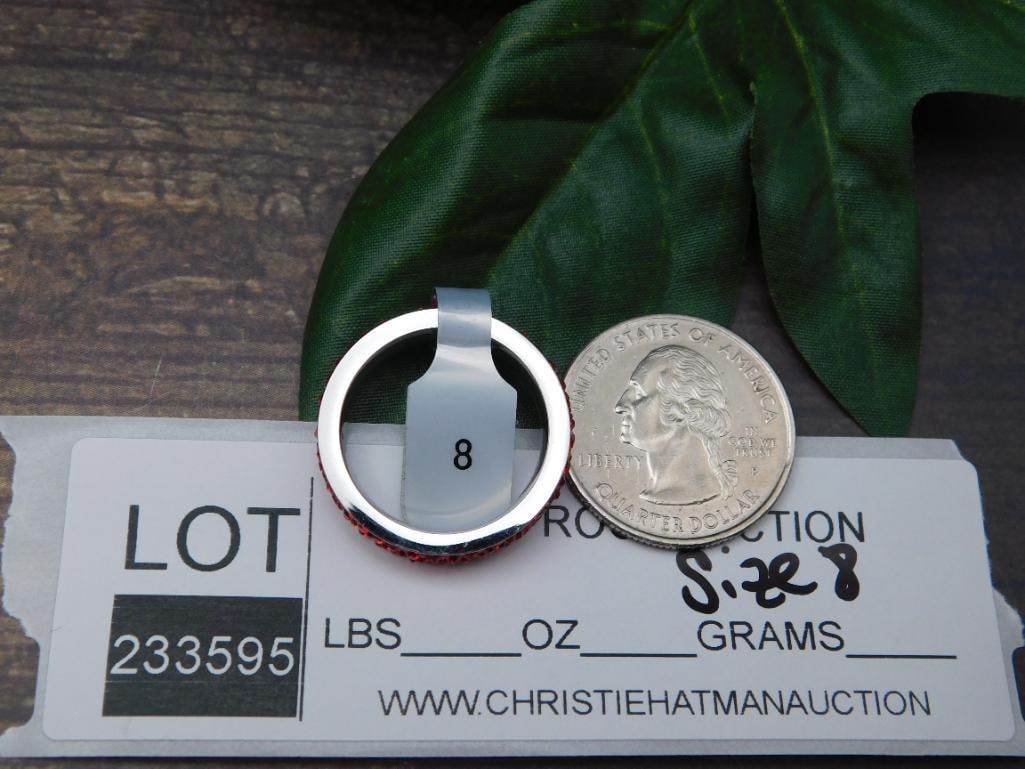 GENUINE STONE RING SIZE 8 - 2