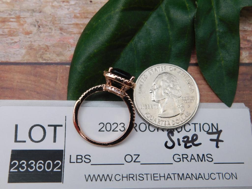 GENUINE STONE RING SIZE 7 - 2