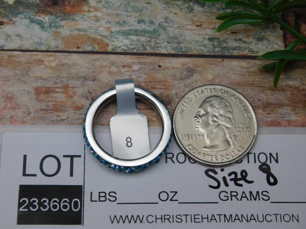 GENUINE STONE RING SIZE 8 - 2