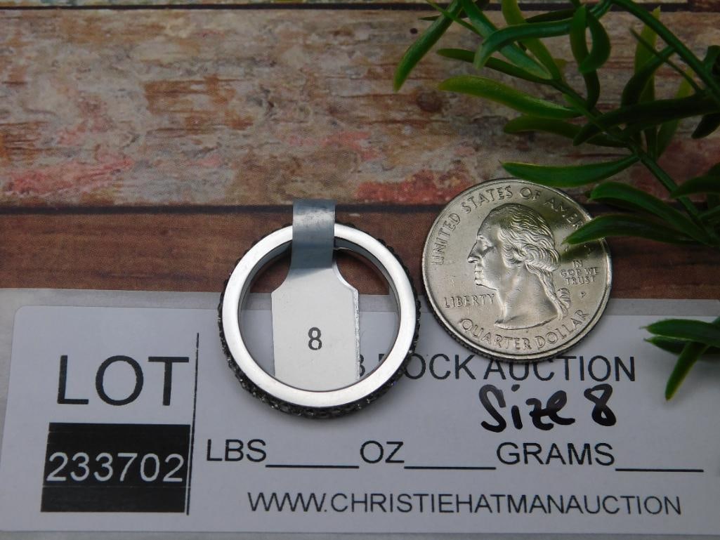 GENUINE STONE RING SIZE 8 - 2